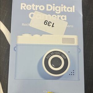 Retro Digital Camera in Light Blue Best For Kids